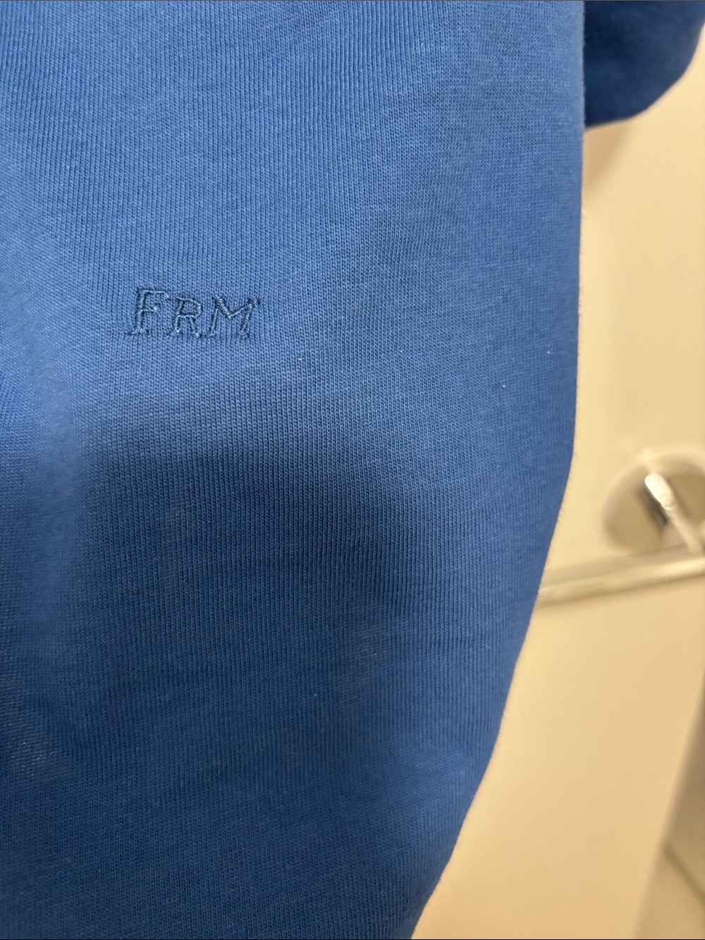 Frame Royal Blue 3/4 Sleeve Top in Size S Excellent Condition - Picture 5 of 8